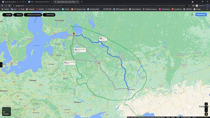 kalkış_ Volha, Rusya varış_ Petersburg, Rusya - Google Haritalar - Google Chrome 3.11.2021 19_43_19